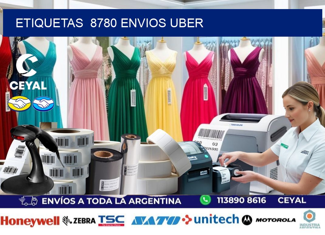 etiquetas  8780 ENVIOS UBER