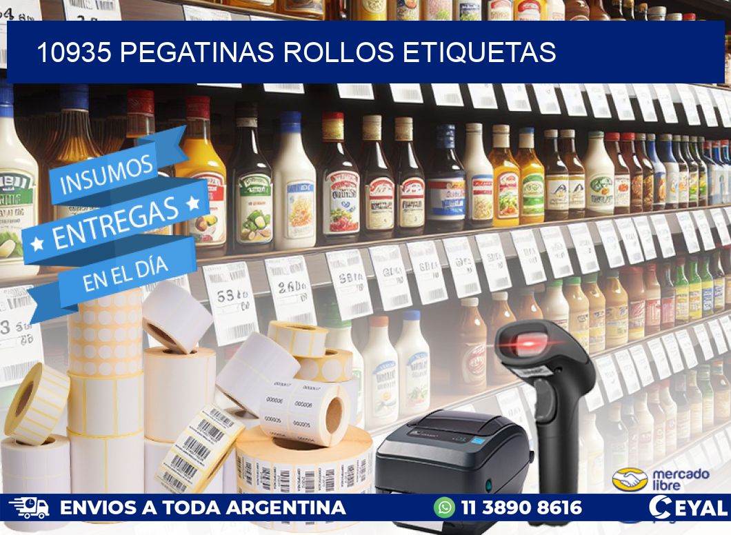 10935 Pegatinas rollos etiquetas