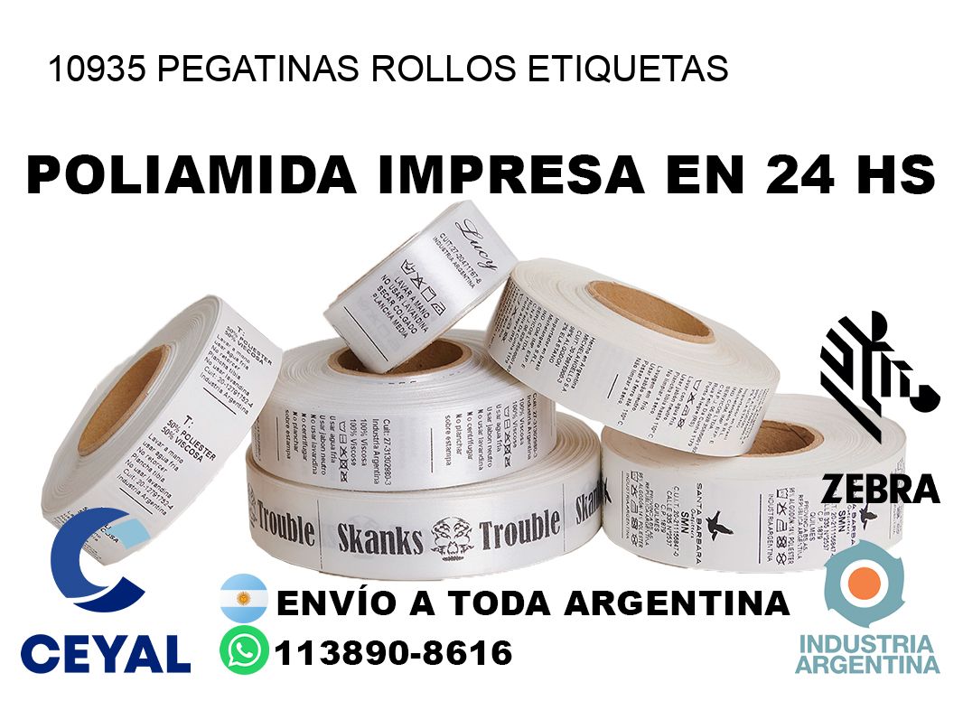 10935 Pegatinas rollos etiquetas