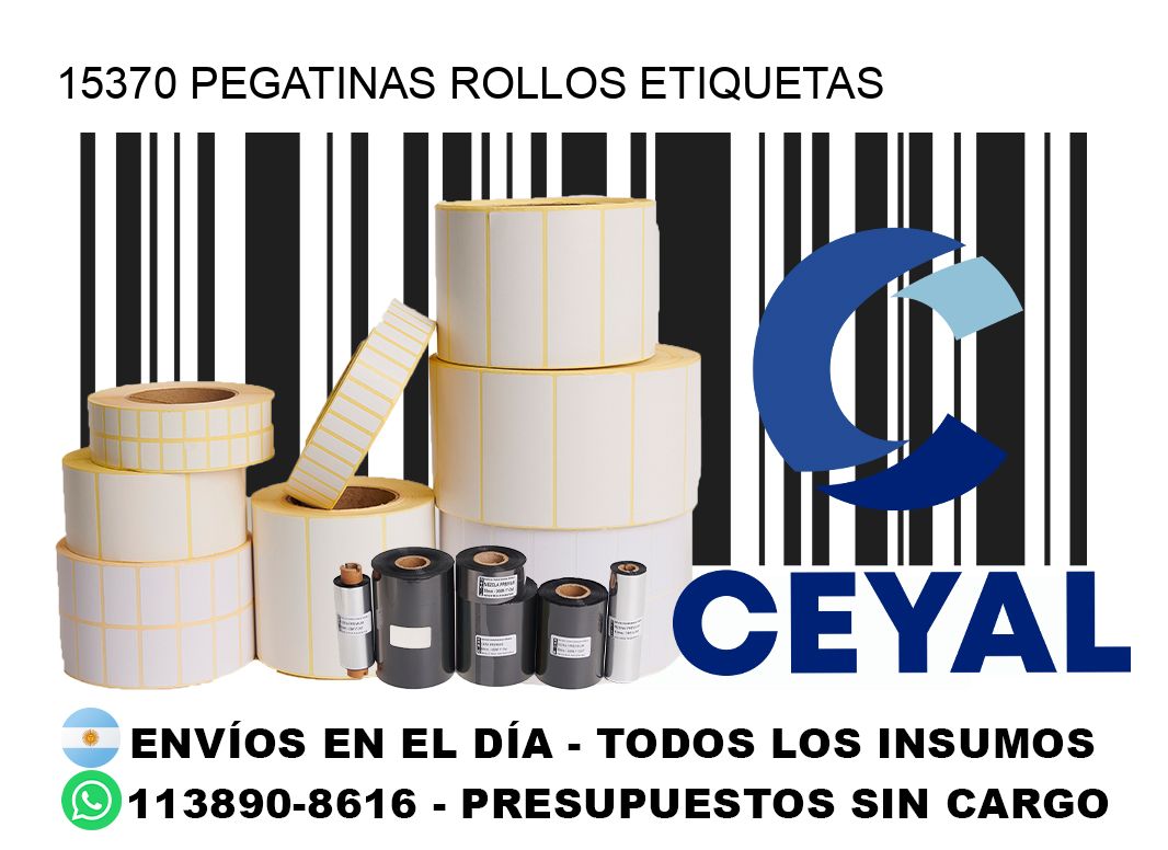 15370 Pegatinas rollos etiquetas