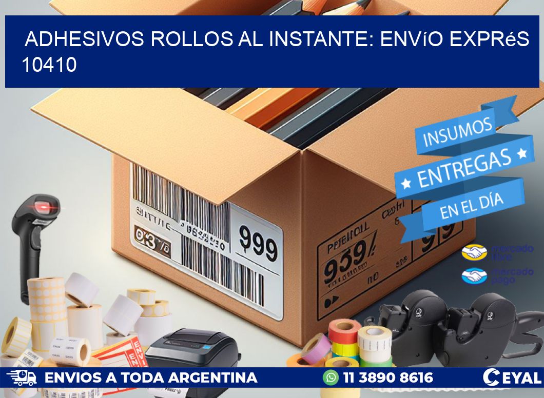 Adhesivos rollos al Instante: Envío Exprés 10410