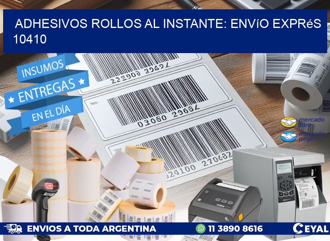 Adhesivos rollos al Instante: Envío Exprés 10410