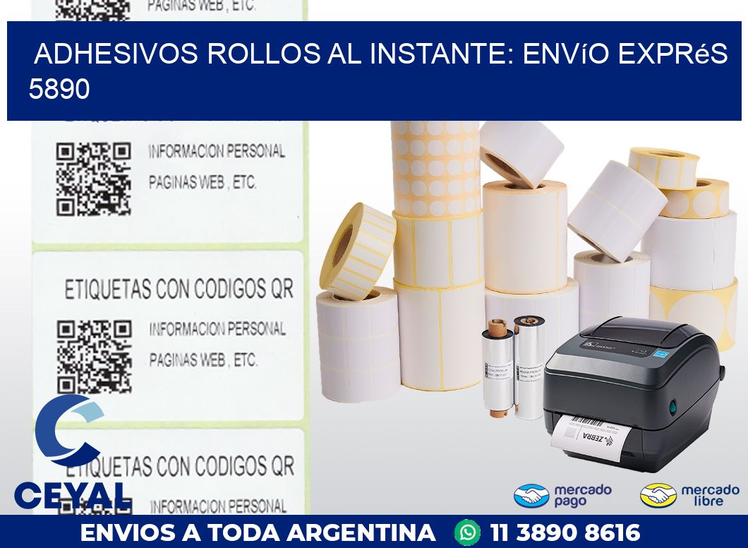 Adhesivos rollos al Instante: Envío Exprés 5890