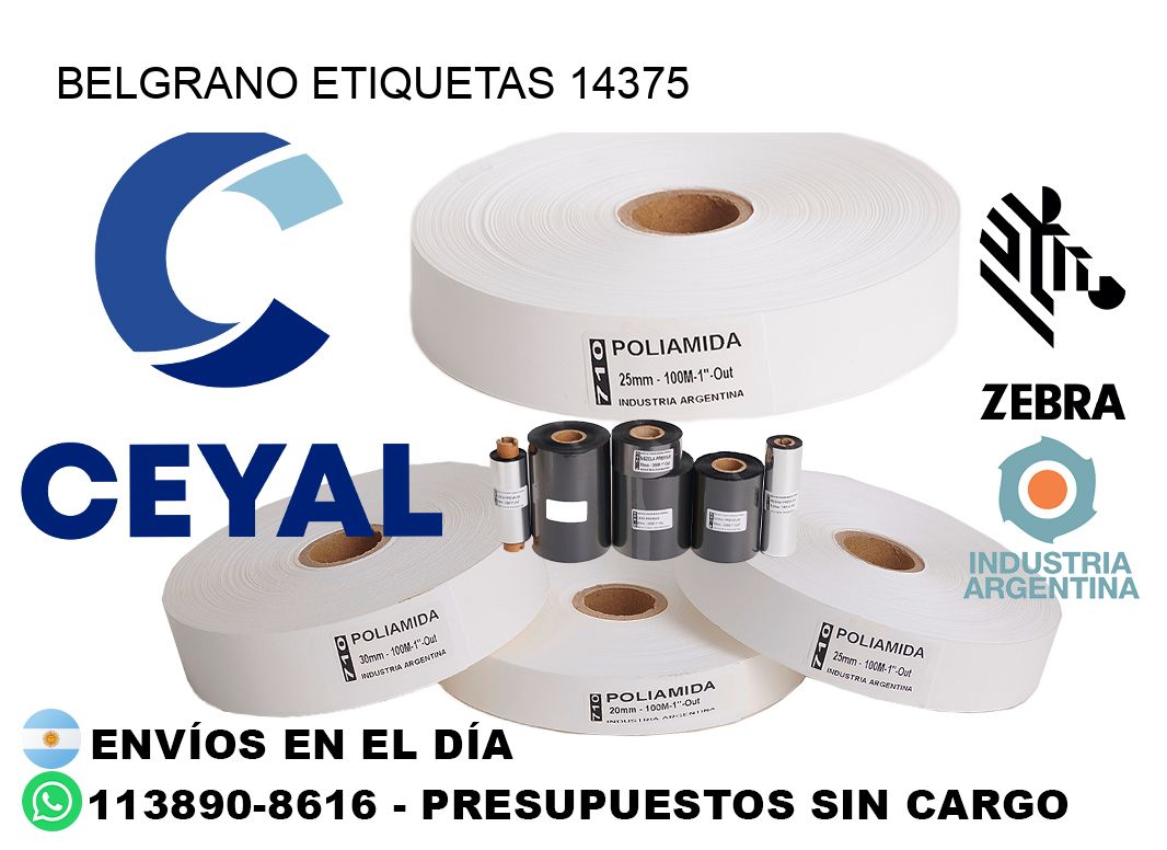 Belgrano etiquetas 14375