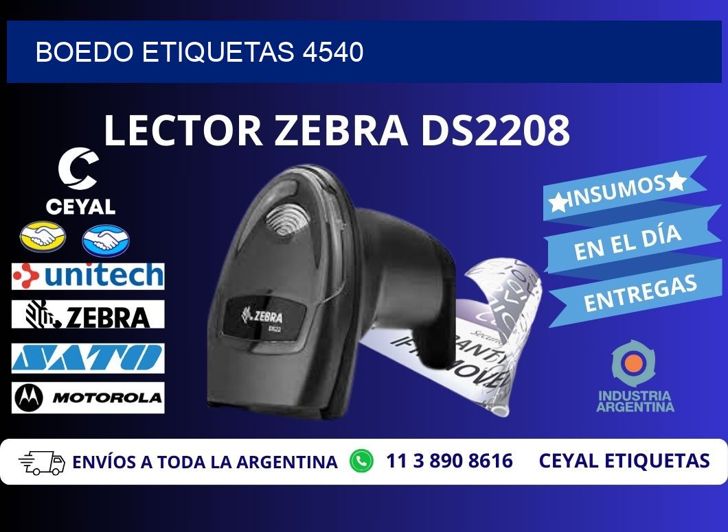 Boedo etiquetas 4540