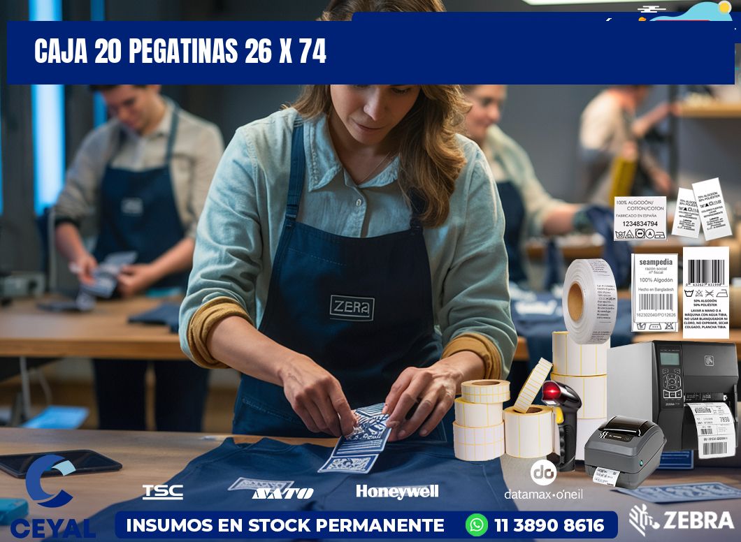 CAJA 20 PEGATINAS 26 x 74