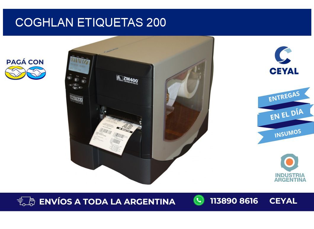 Coghlan etiquetas 200