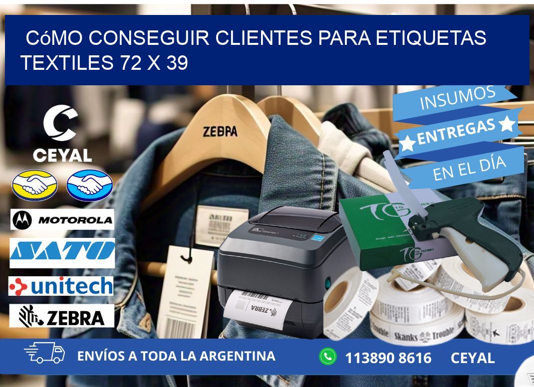 Cómo Conseguir Clientes para Etiquetas Textiles 72 x 39