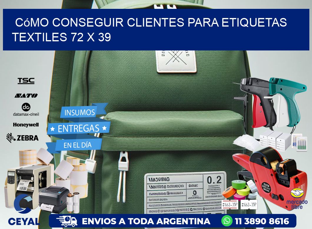 Cómo Conseguir Clientes para Etiquetas Textiles 72 x 39