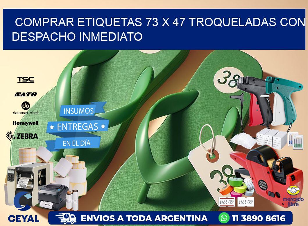 Comprar etiquetas 73 x 47 troqueladas con despacho inmediato