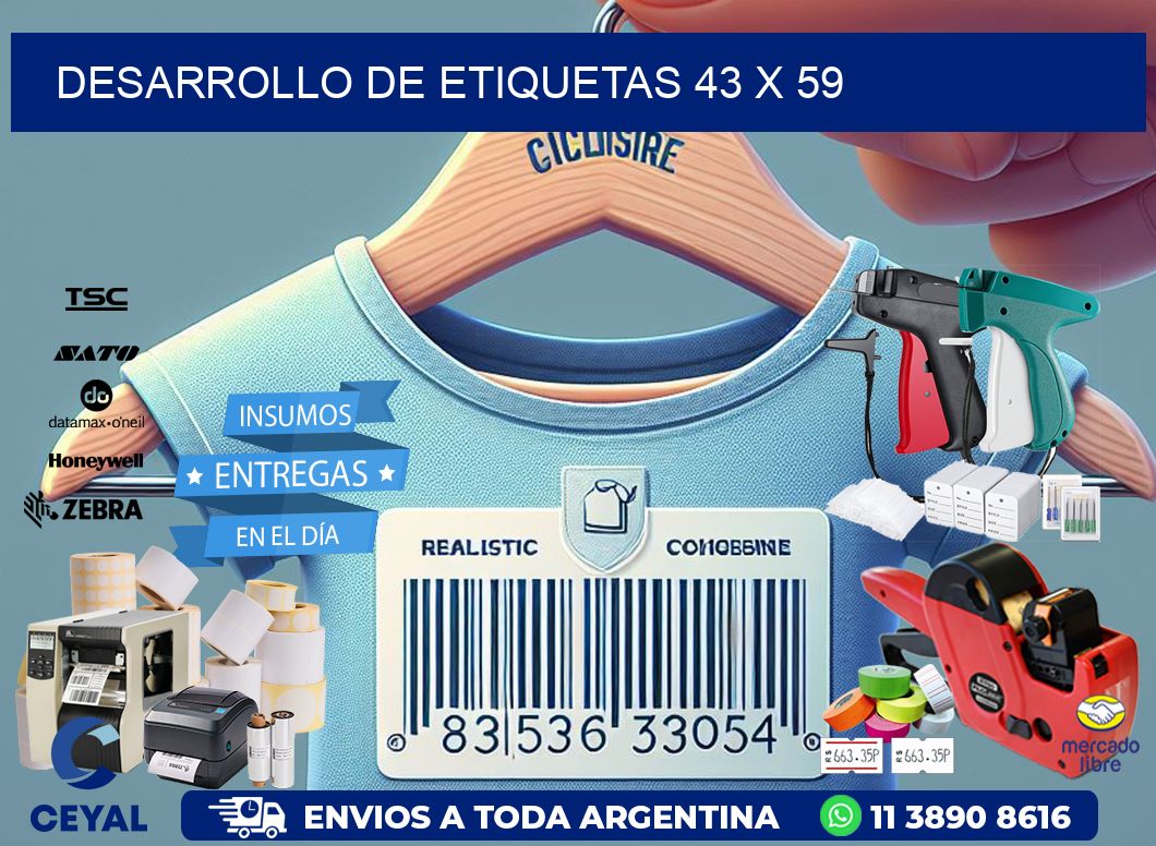 Desarrollo de etiquetas 43 x 59
