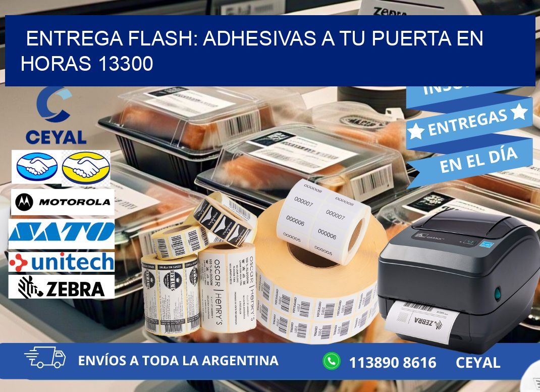 Entrega Flash: Adhesivas A Tu Puerta en Horas 13300