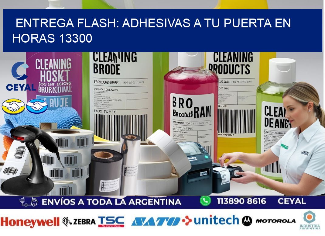 Entrega Flash: Adhesivas A Tu Puerta en Horas 13300