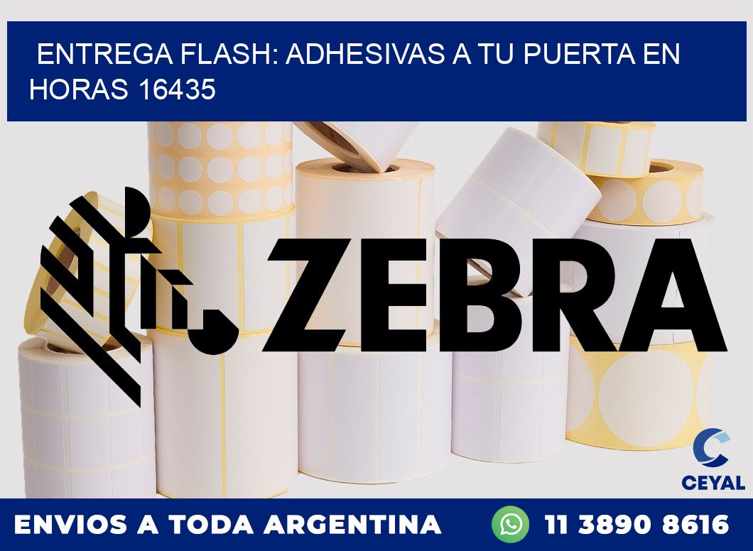 Entrega Flash: Adhesivas A Tu Puerta en Horas 16435