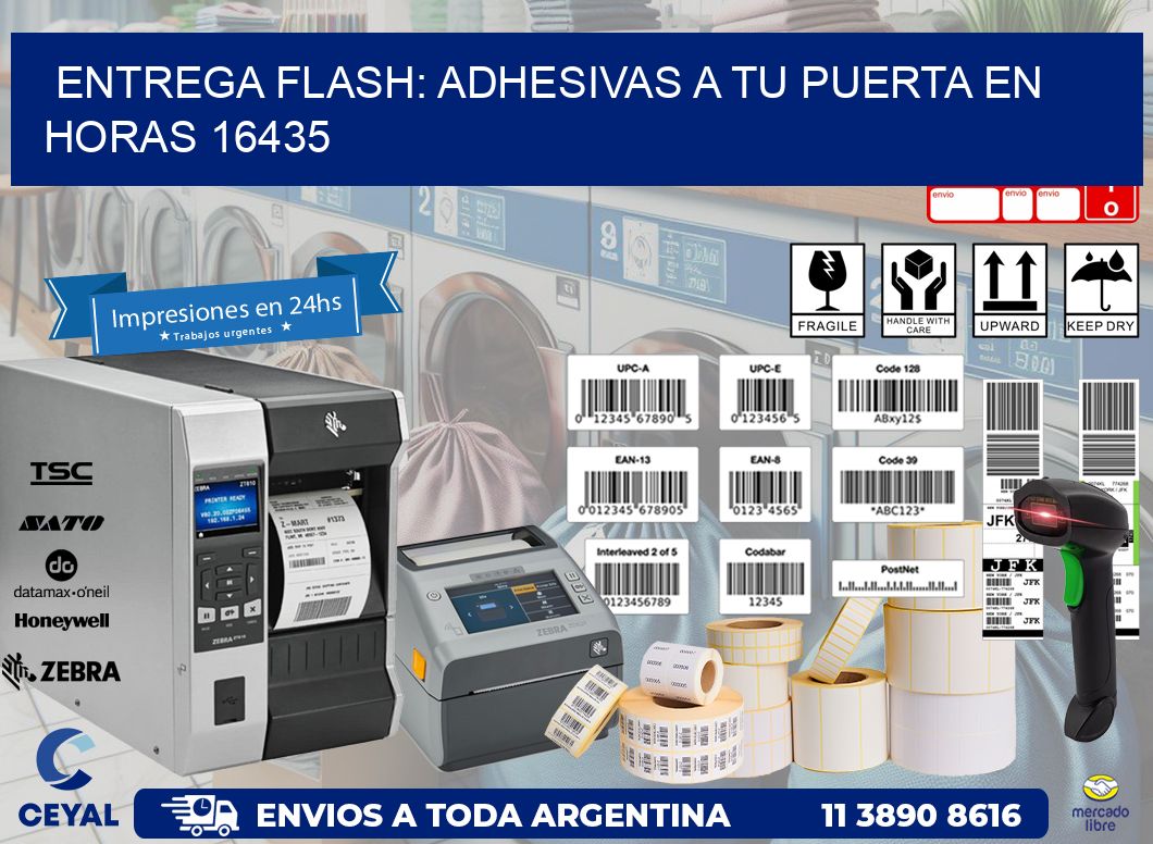Entrega Flash: Adhesivas A Tu Puerta en Horas 16435