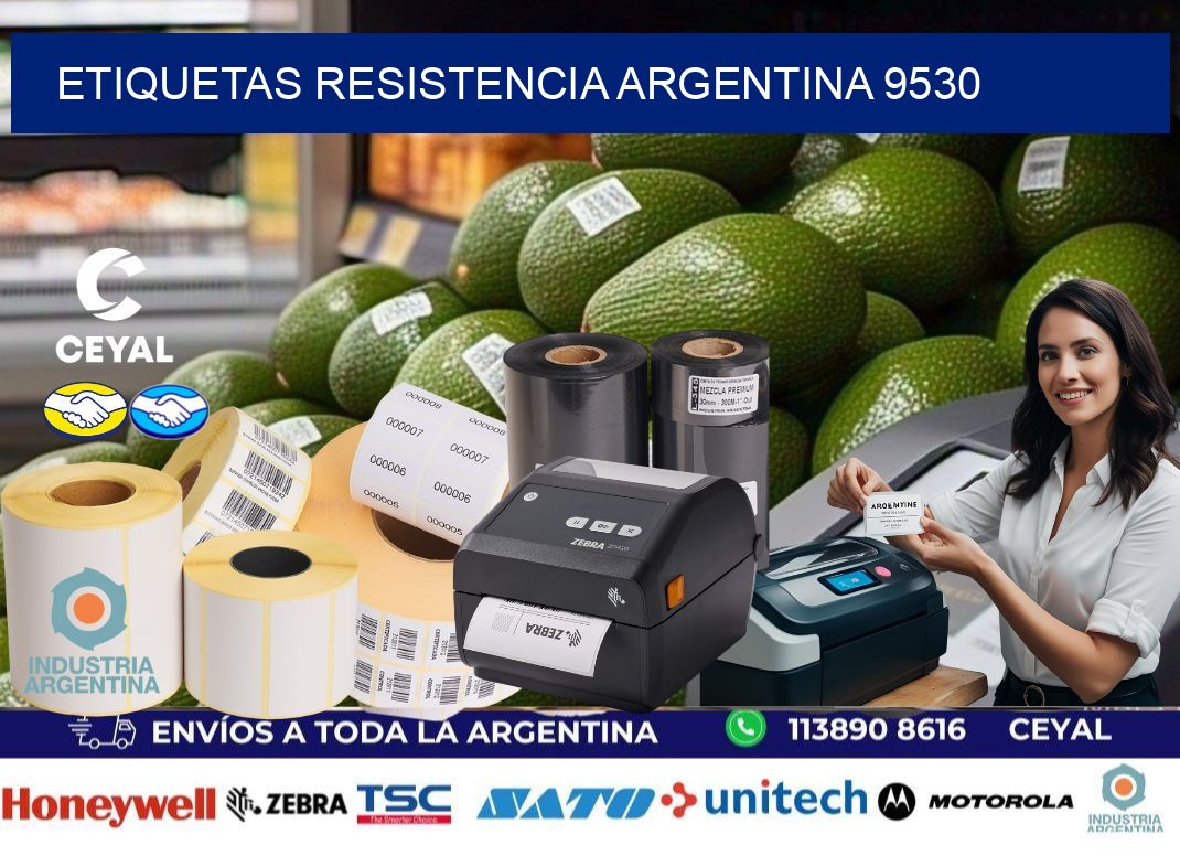 Etiquetas Resistencia Argentina 9530