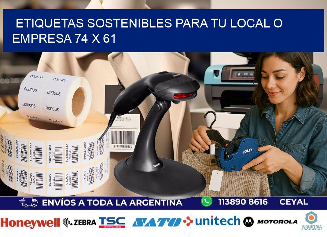 Etiquetas sostenibles para tu local o empresa 74 x 61