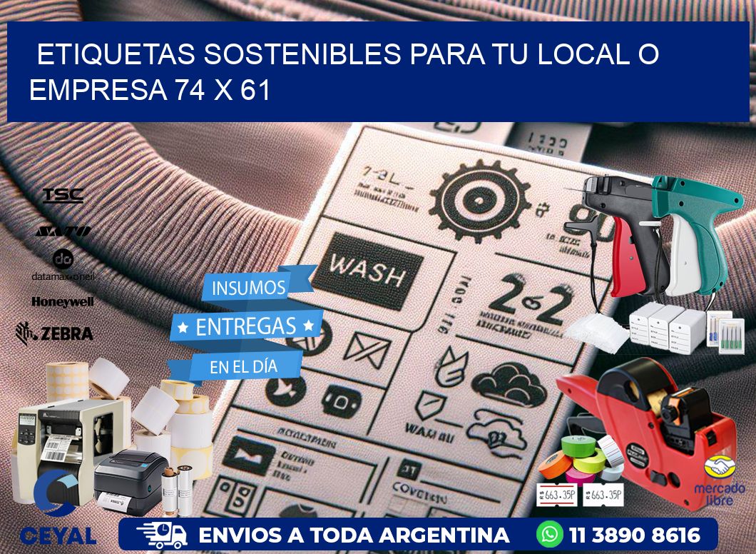 Etiquetas sostenibles para tu local o empresa 74 x 61