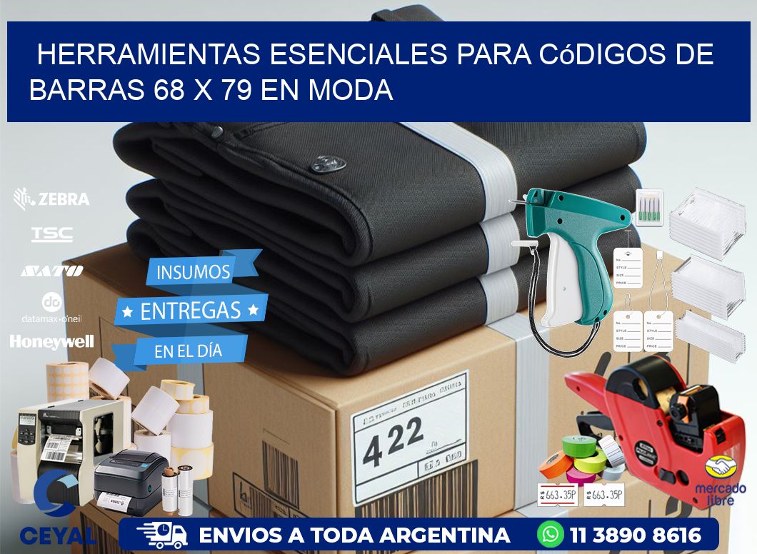 Herramientas Esenciales para Códigos de Barras 68 x 79 en Moda