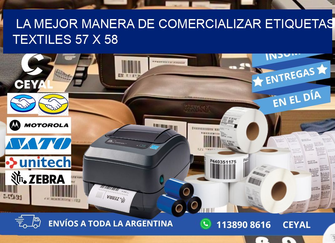La Mejor Manera de Comercializar Etiquetas Textiles 57 x 58
