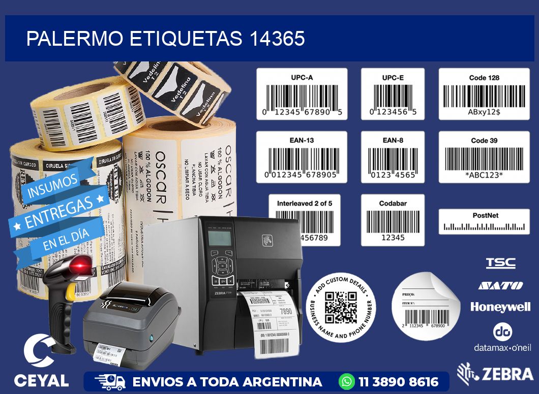 Palermo etiquetas 14365