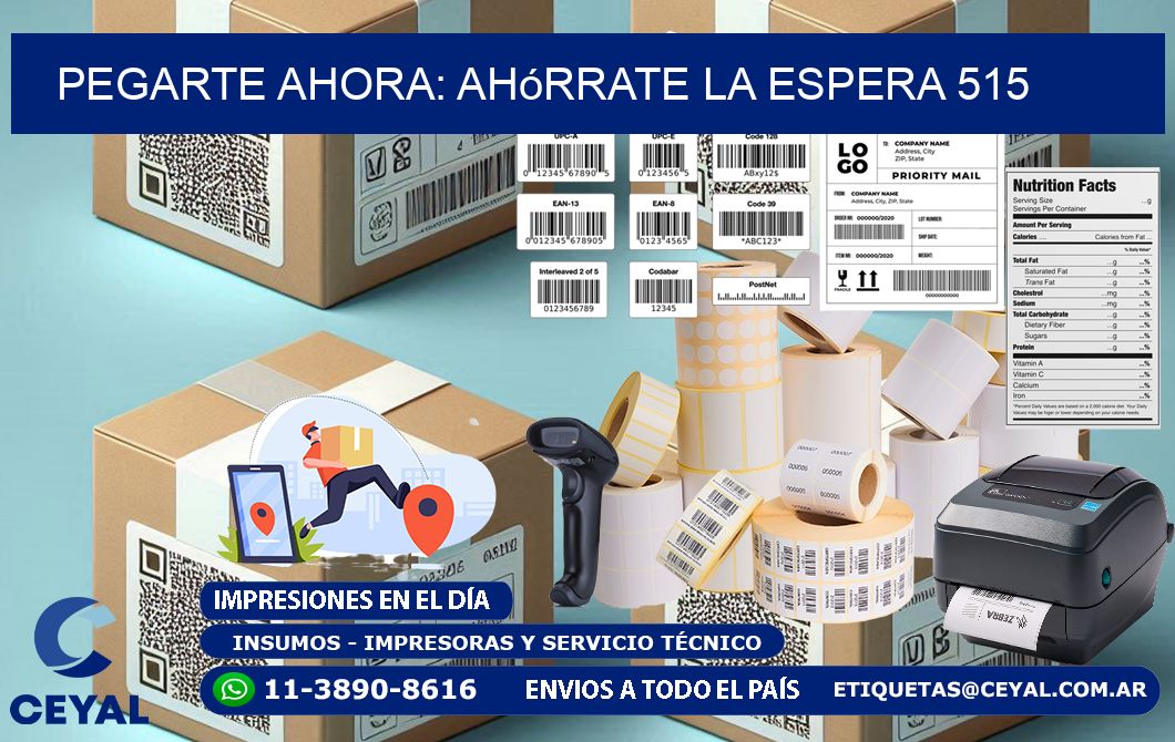 PegArte Ahora: Ahórrate la Espera 515