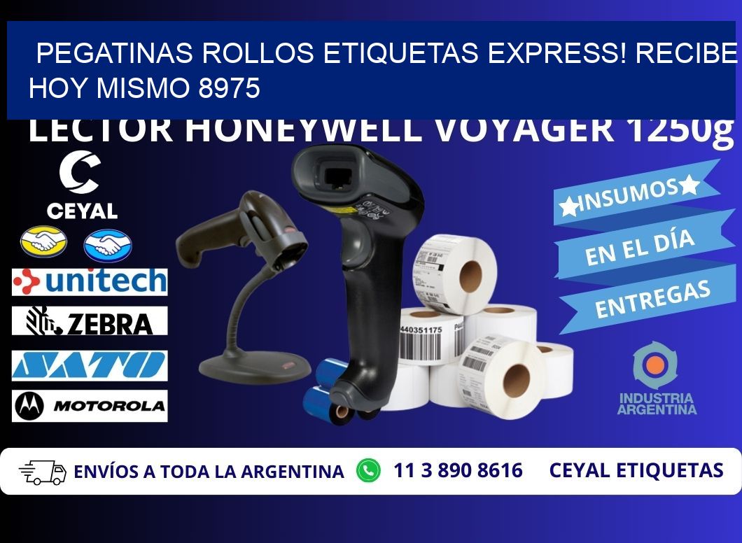 Pegatinas rollos etiquetas Express! Recibe Hoy Mismo 8975