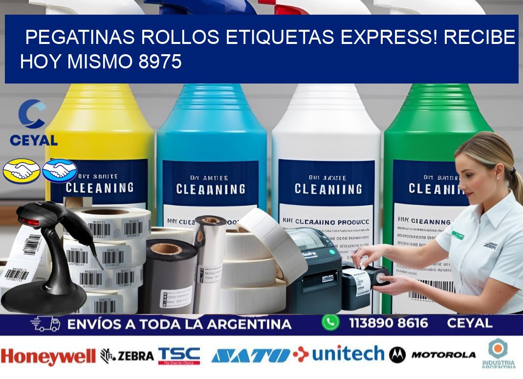Pegatinas rollos etiquetas Express! Recibe Hoy Mismo 8975