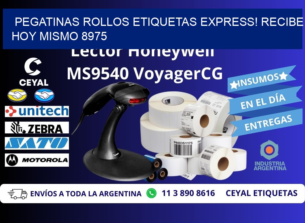 Pegatinas rollos etiquetas Express! Recibe Hoy Mismo 8975