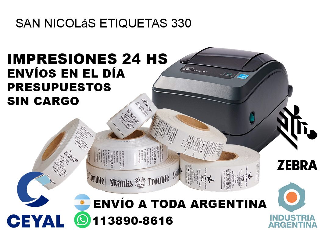 San Nicolás etiquetas 330