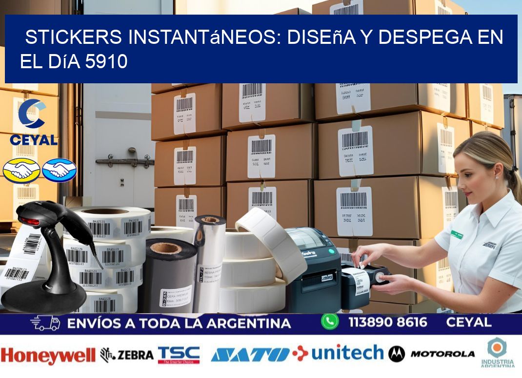 Stickers Instantáneos: Diseña y Despega en el Día 5910
