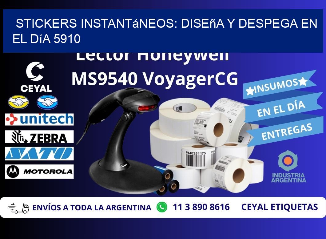 Stickers Instantáneos: Diseña y Despega en el Día 5910