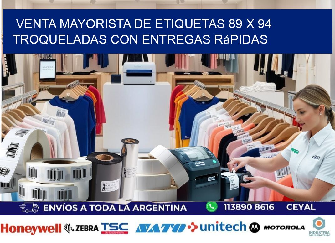 Venta mayorista de etiquetas 89 x 94 troqueladas con entregas rápidas