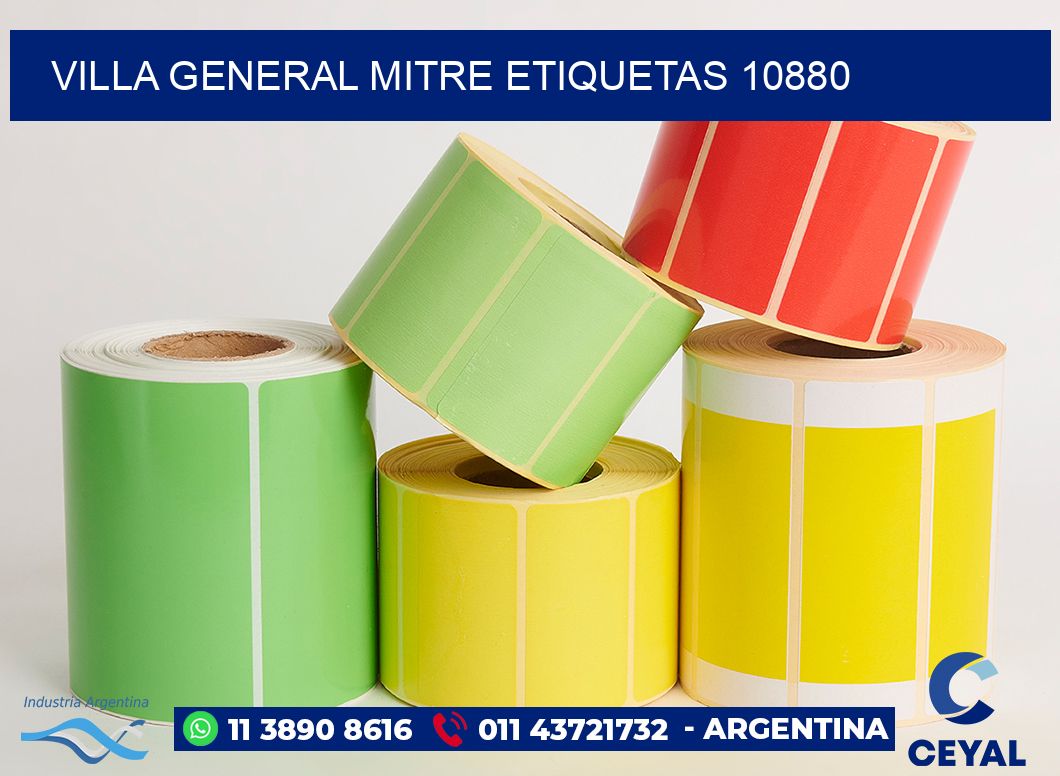 Villa General Mitre etiquetas 10880