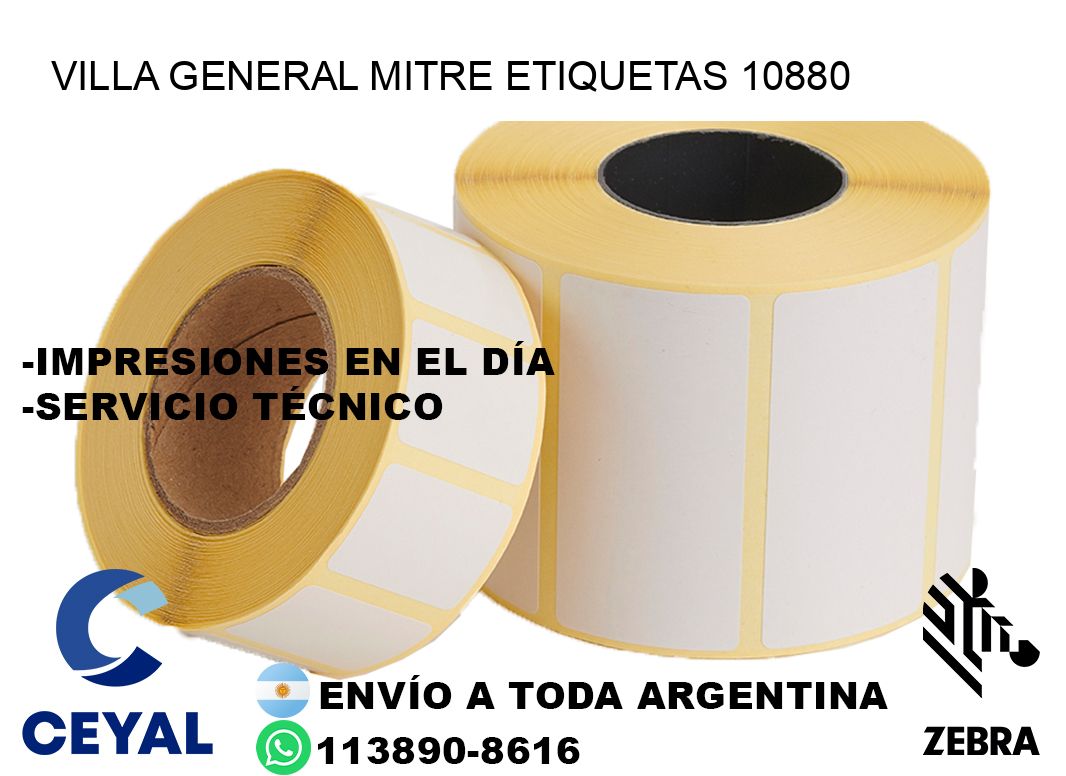 Villa General Mitre etiquetas 10880