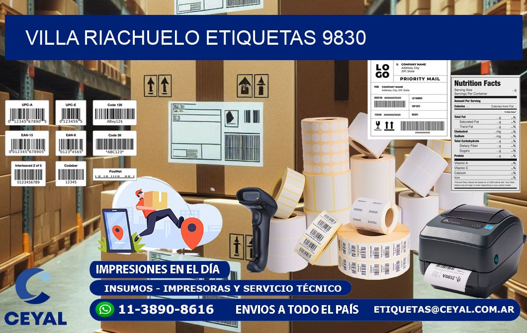 Villa Riachuelo etiquetas 9830