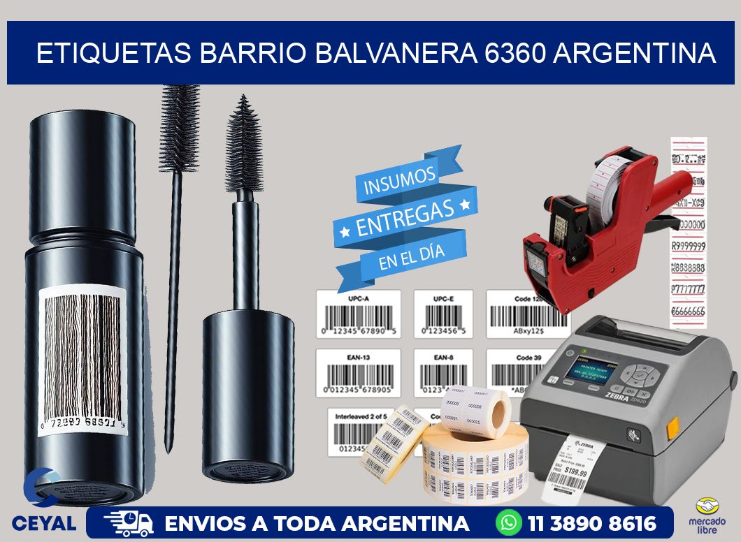 etiquetas barrio balvanera 6360 argentina