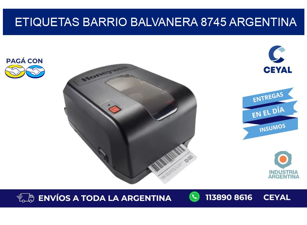 etiquetas barrio balvanera 8745 argentina