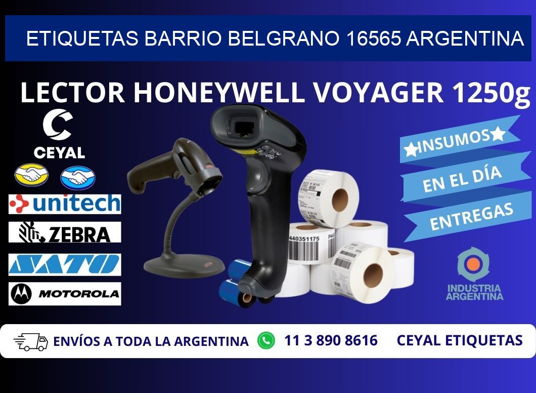 etiquetas barrio belgrano 16565 argentina