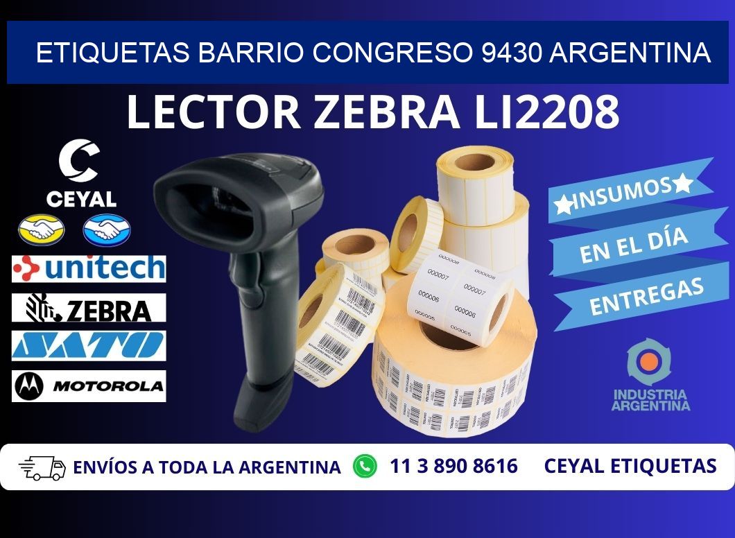 etiquetas barrio congreso 9430 argentina