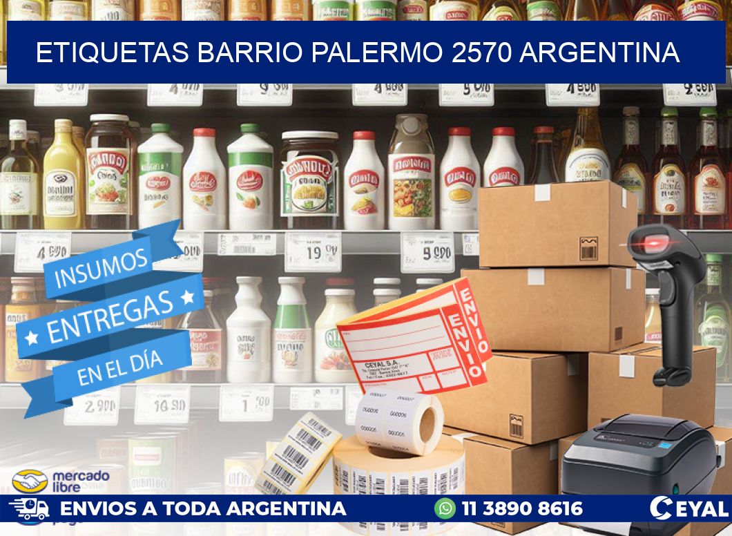 etiquetas barrio palermo 2570 argentina