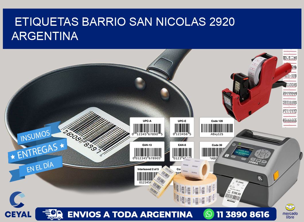 etiquetas barrio san nicolas 2920 argentina