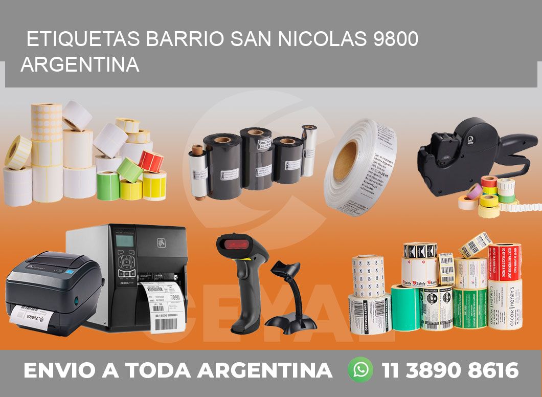 etiquetas barrio san nicolas 9800 argentina