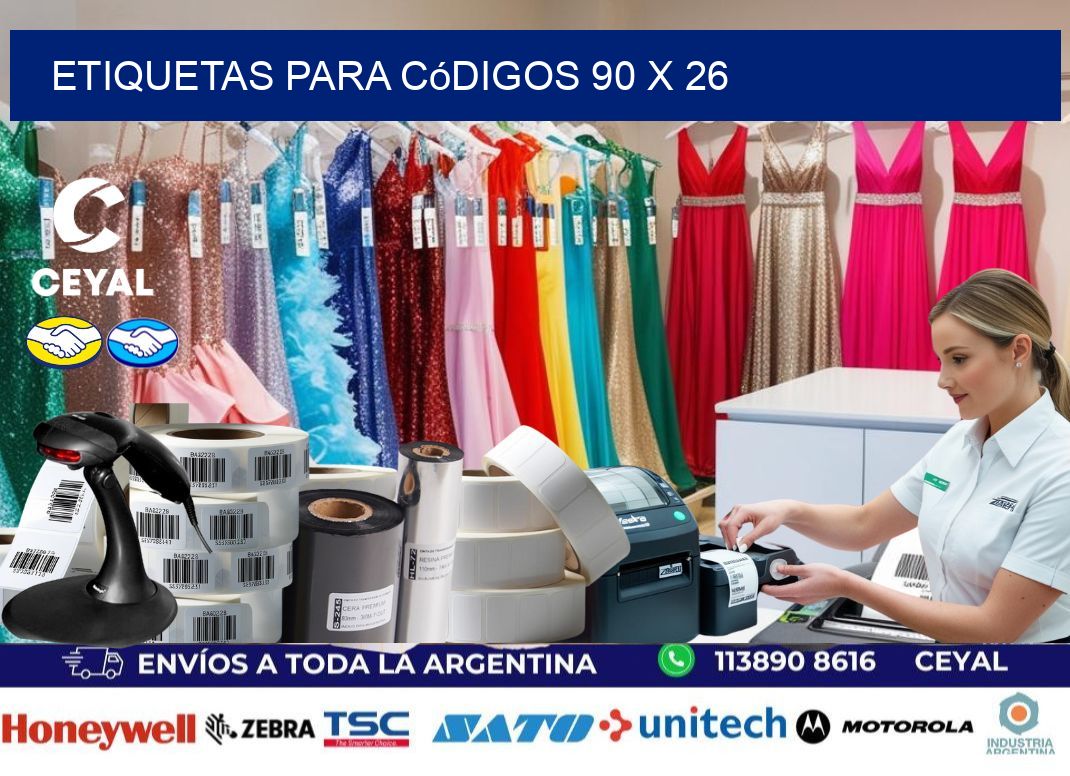 etiquetas para códigos 90 x 26