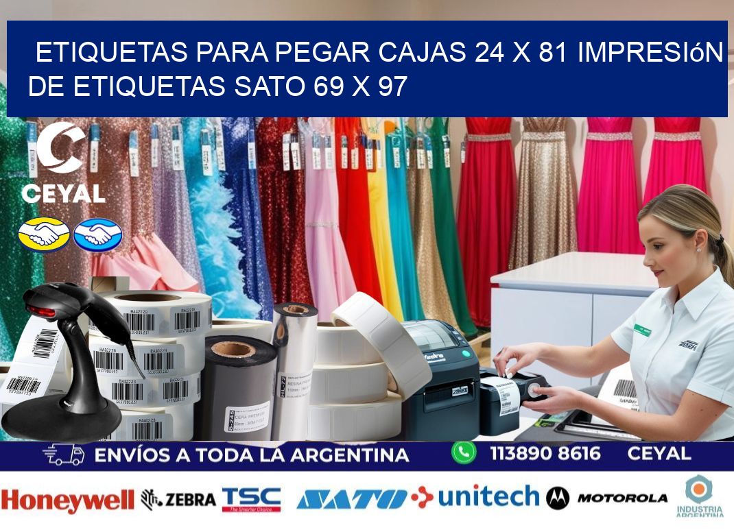 etiquetas para pegar cajas 24 x 81 impresión de etiquetas sato 69 x 97