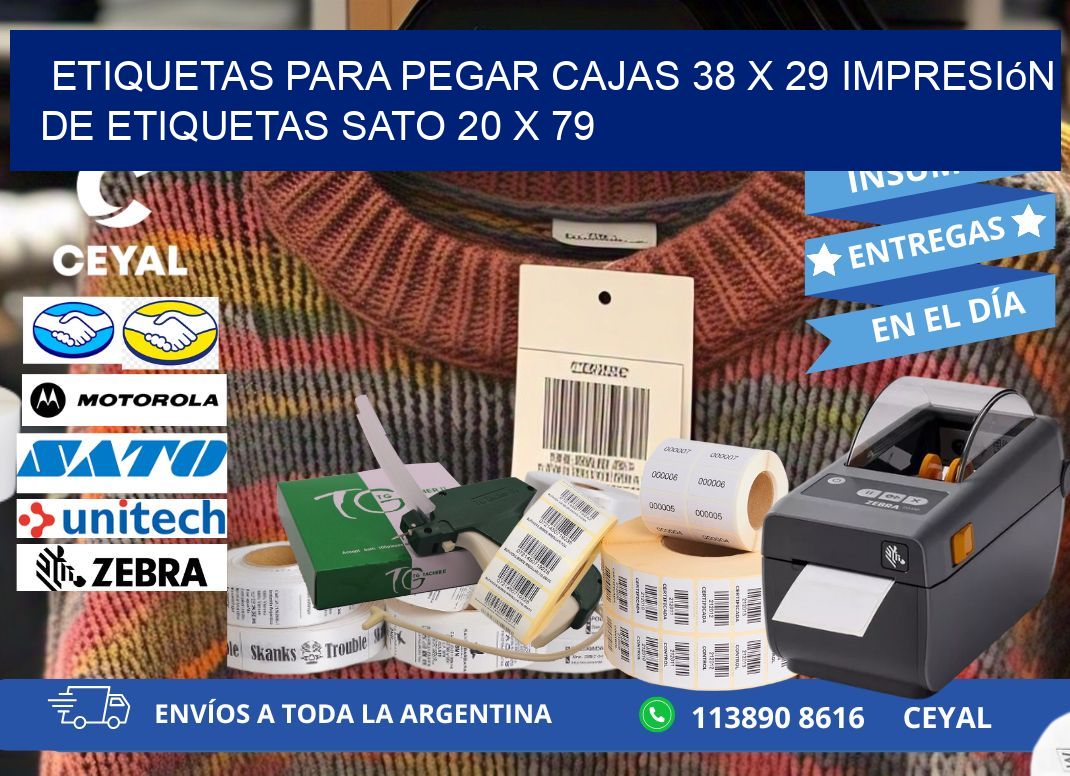 etiquetas para pegar cajas 38 x 29 impresión de etiquetas sato 20 x 79