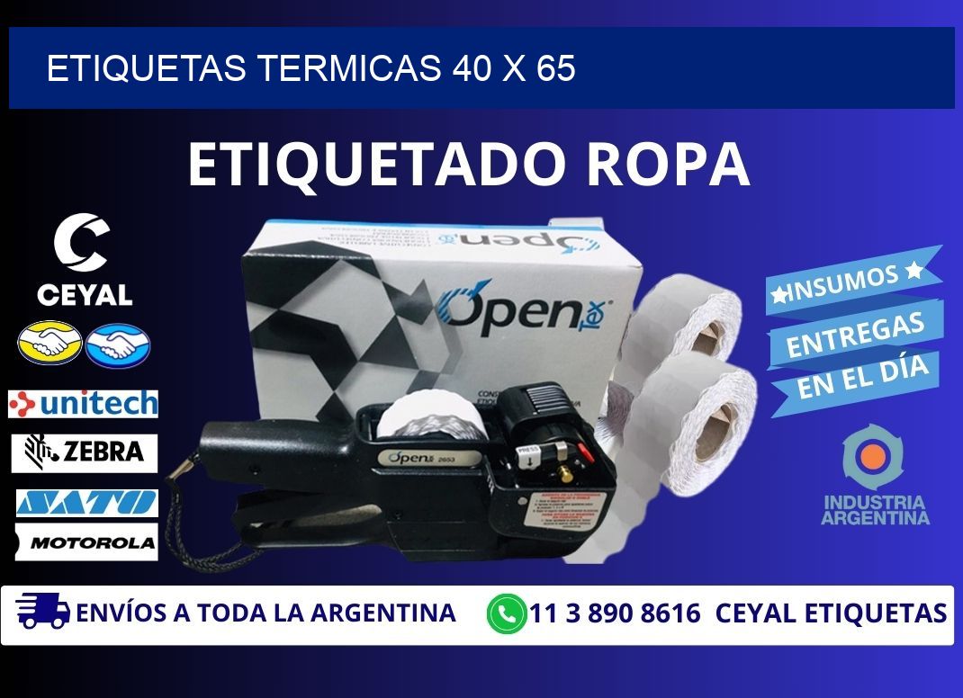 etiquetas termicas 40 x 65