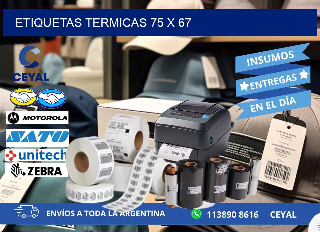etiquetas termicas 75 x 67
