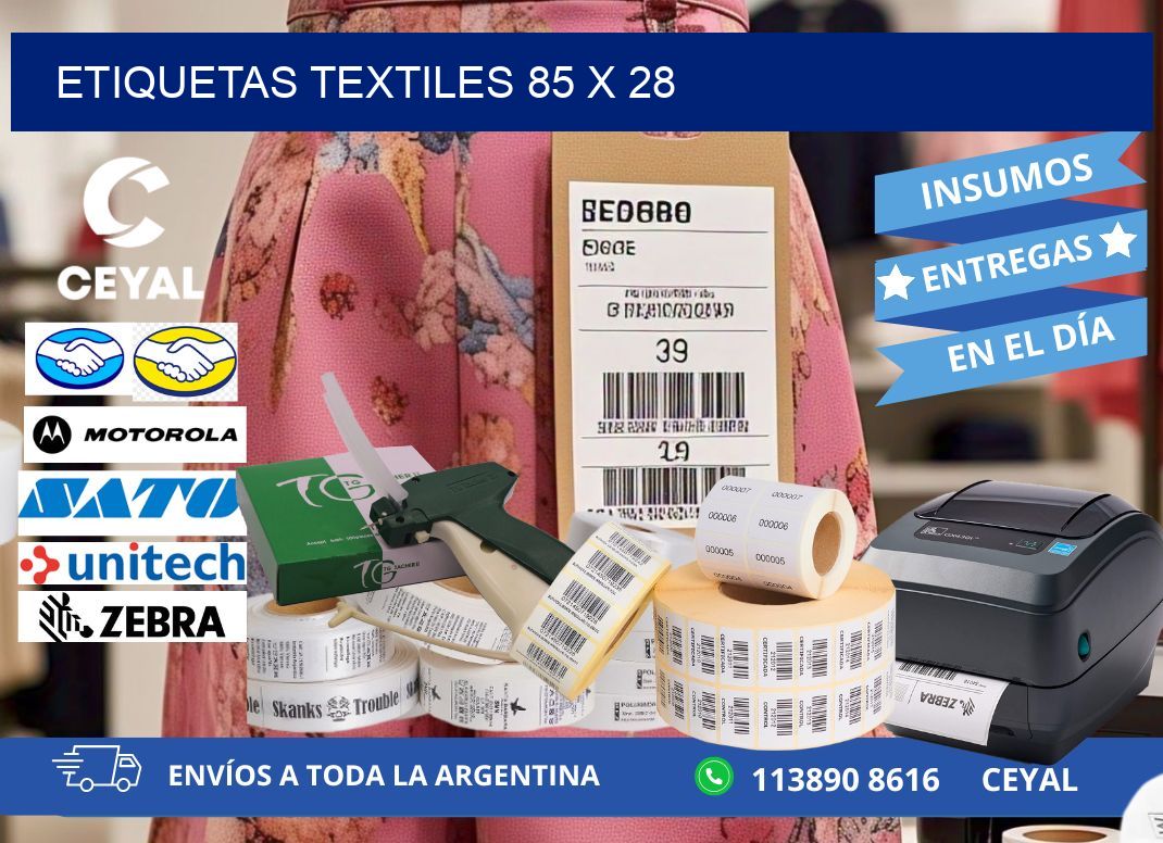 etiquetas textiles 85 x 28