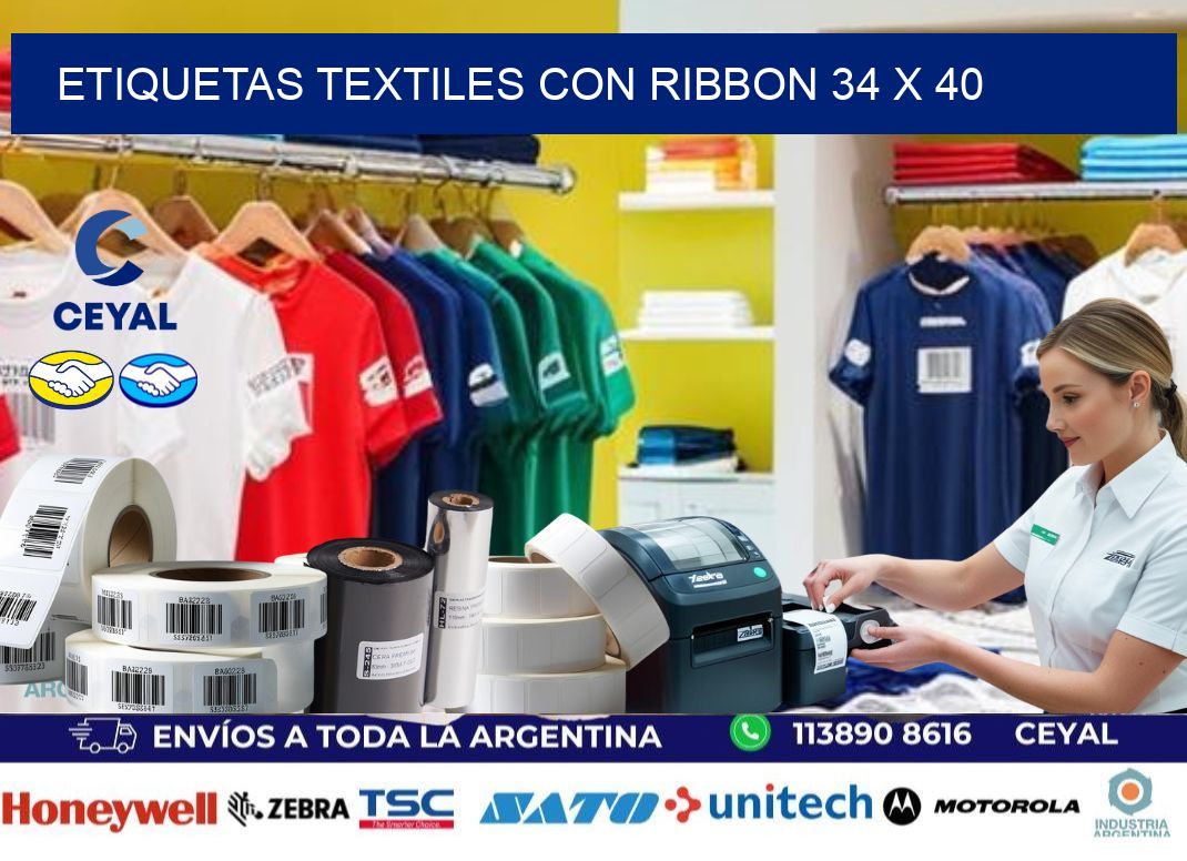 etiquetas textiles con ribbon 34 x 40